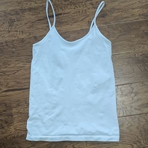 slimming white tank top